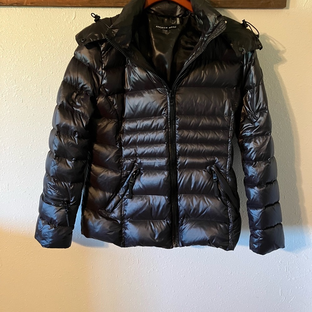 Andrew Marc Hooded Jacket - Picture 2 of 16